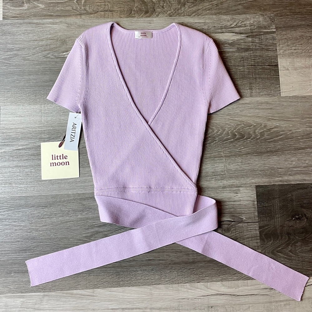 Aritzia - “Little Moon” Wrap Top - Lavender